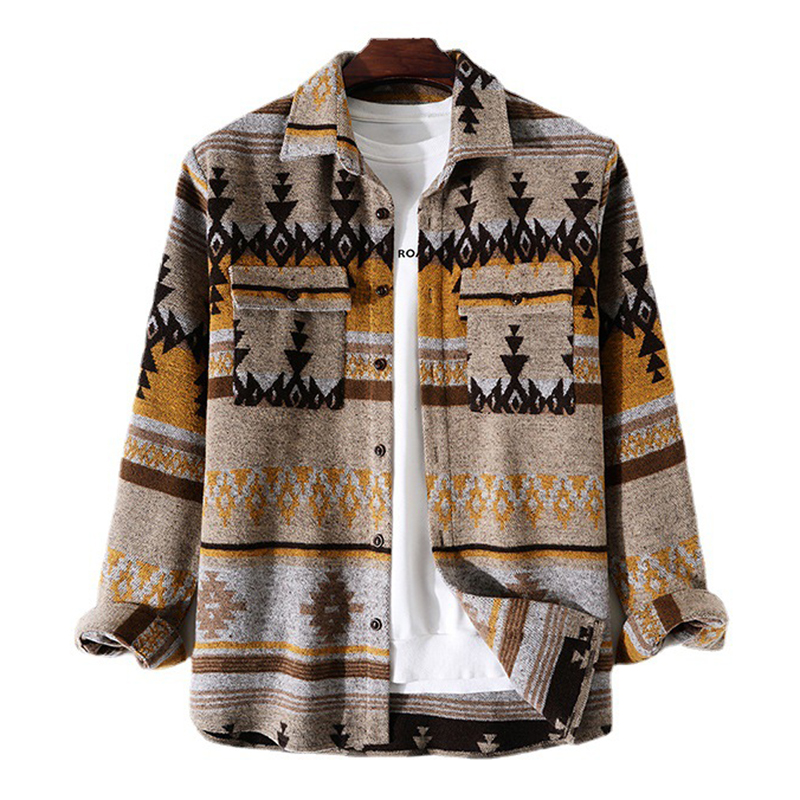Men's Long Sleeve Custom Logo  - đánh giá và giá Ethnic Fashion Logo
