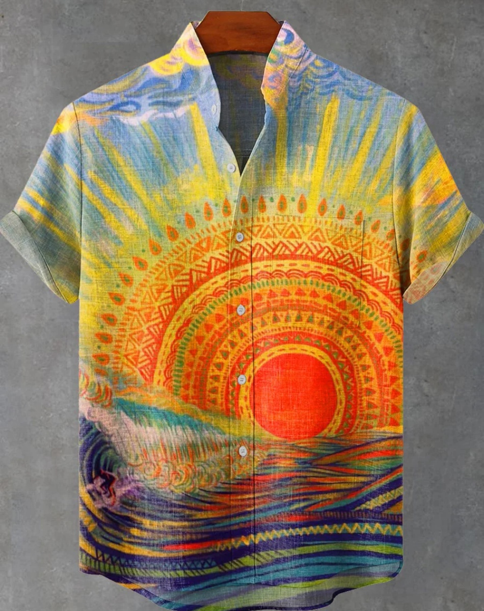 New Ethnic Style Sunset 3D Pri - đánh giá và giá Ethnic Fast Fashion