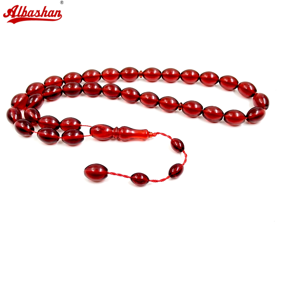 Tasbih Red resin 33 prayer bea - đánh giá và giá Ethnic Fashion Store