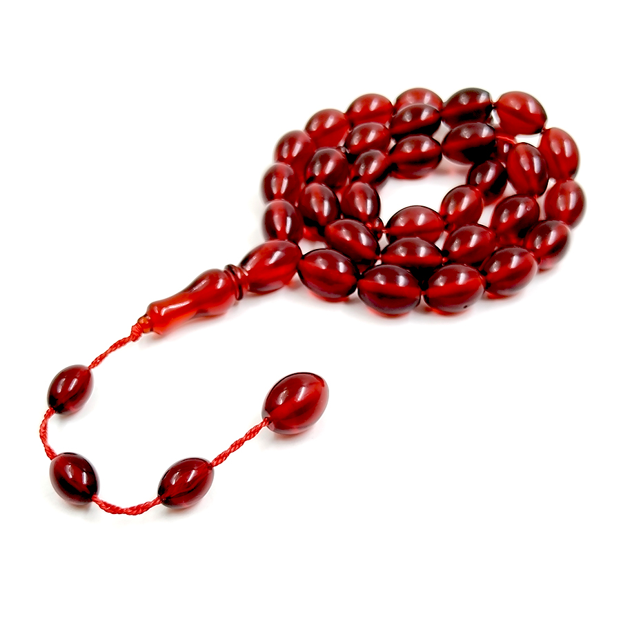Tasbih Red resin 33 prayer bea - đánh giá và giá Ethnic Fashion Store