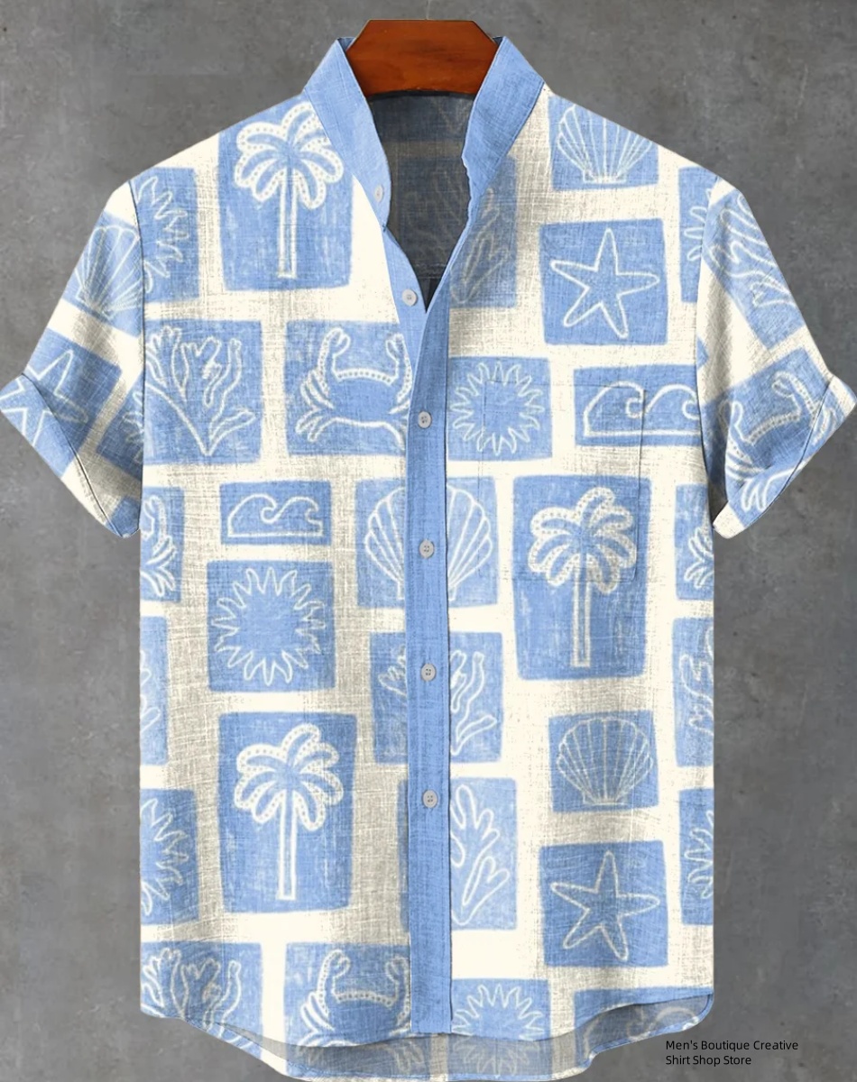 New Linen Men's 3D Ethnic Patt - đánh giá và giá Ethnic Fast Fashion