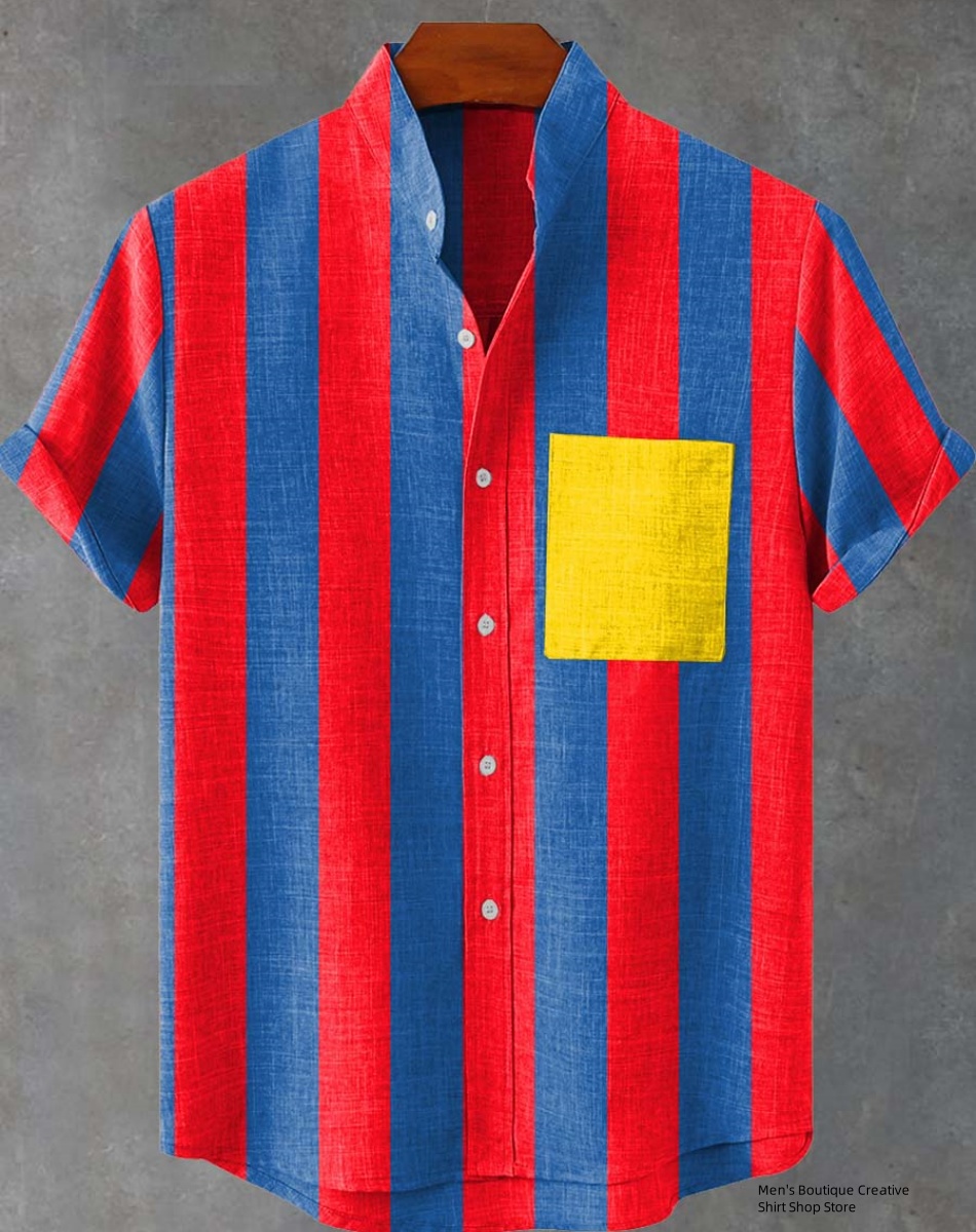 New Linen Men's 3D Ethnic Patt - đánh giá và giá Ethnic Fast Fashion