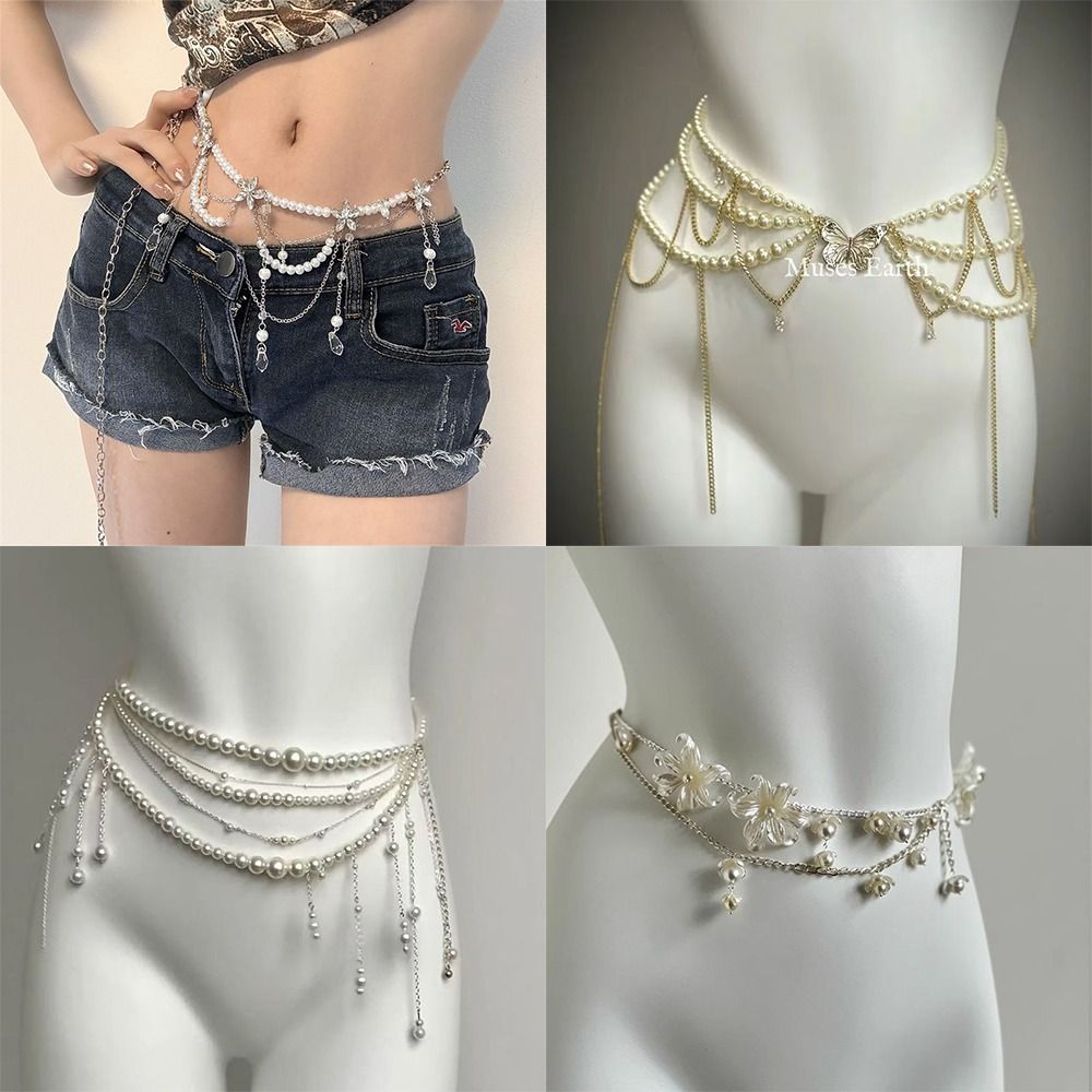Fashion Elegant Pearl Waist Ch - đánh giá và giá Ethnic Fashion Jewellery