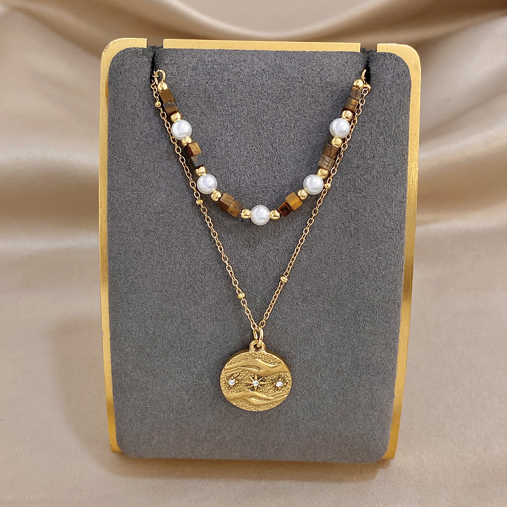 Retro Tiger's Eye Pearl Beaded - đánh giá và giá Ethnic Fashion Show